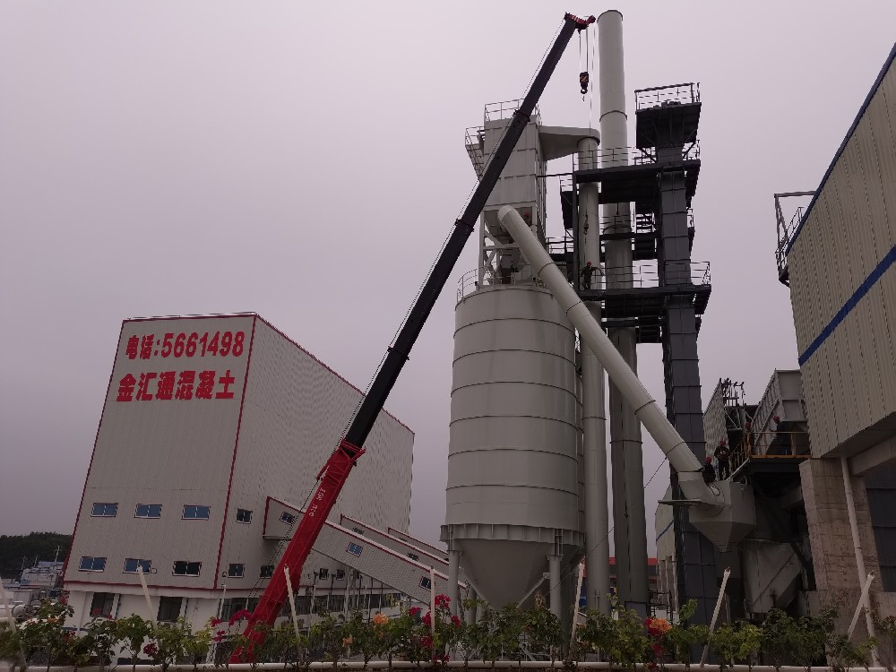 廣西桂林購買山源科技干粉砂漿生產線現場